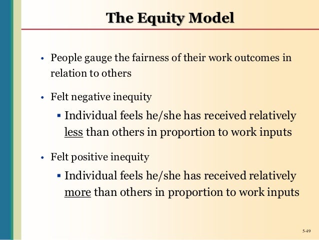 criticism of equity theory companies that use equity theory